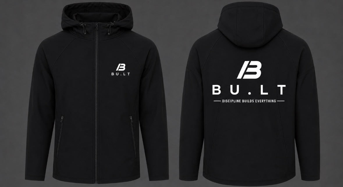 BUILT Mens Performance Softshell Jacket – Black