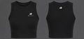 BUILT Womens Performance cropped vest - black
